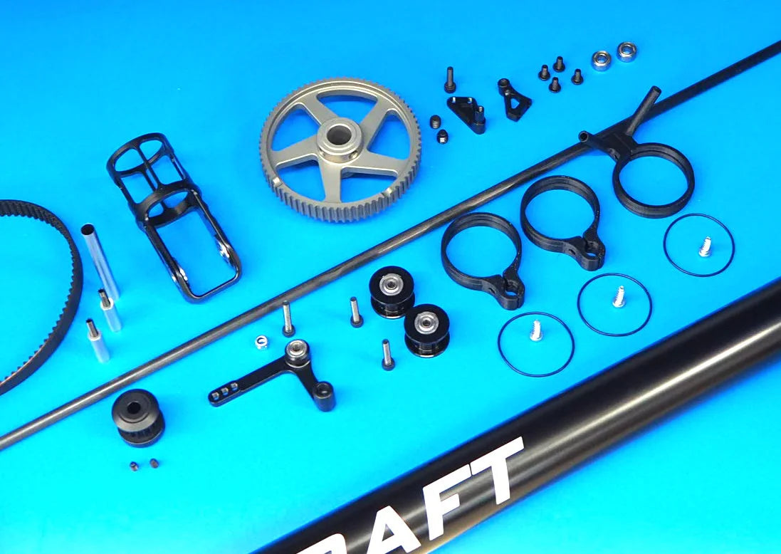 139-700 Interceptor Electric Tail Boom upgrade to 700size - Set