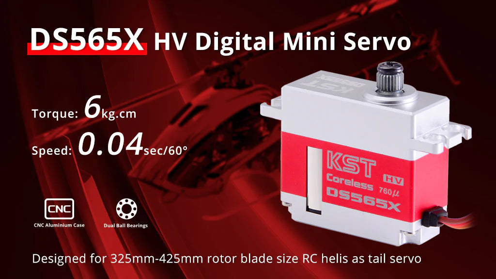 KST DS565X Helicopter Tail Mini Digital Metal Gear Servo