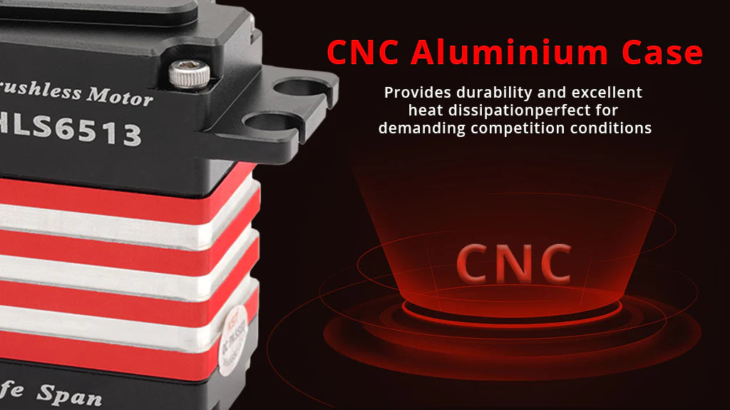 Special order HLS6513 HV Standard 4-Pole Brushless Digital Metal Gear 6BB Servo with Contactless Hall Sensors