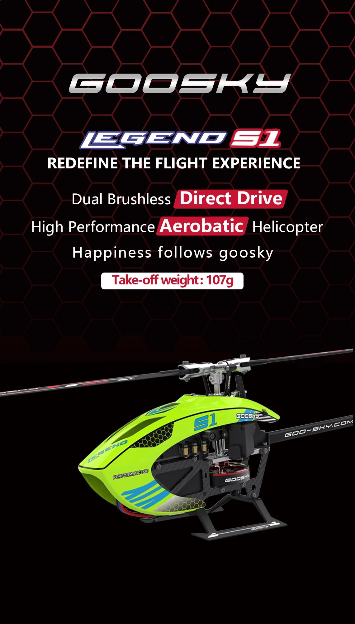 Goosky S1 RTF Kit Orange version