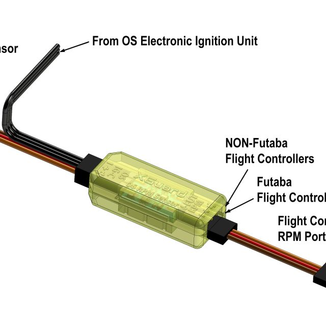 XGuard RPM Sensor for OS Max Gasser Ignition Systems, power buffer and ESD Protector