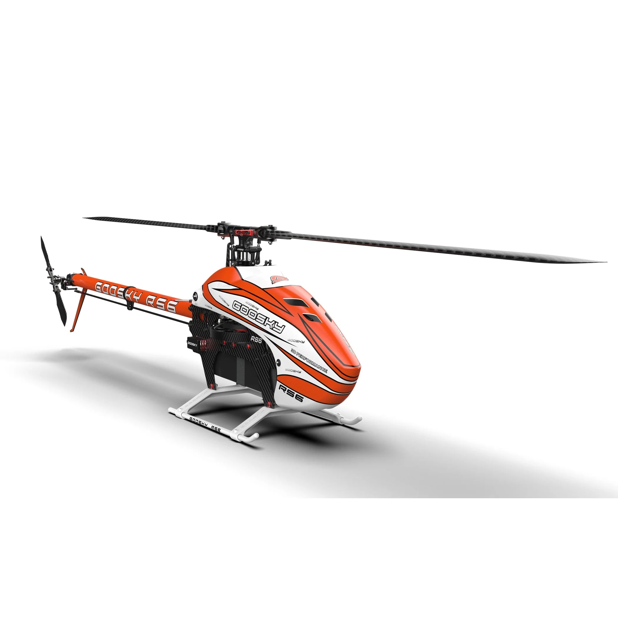 Goosky Legend RS6 Helicopter Kit w/o Blades - Orange (Unassembled)