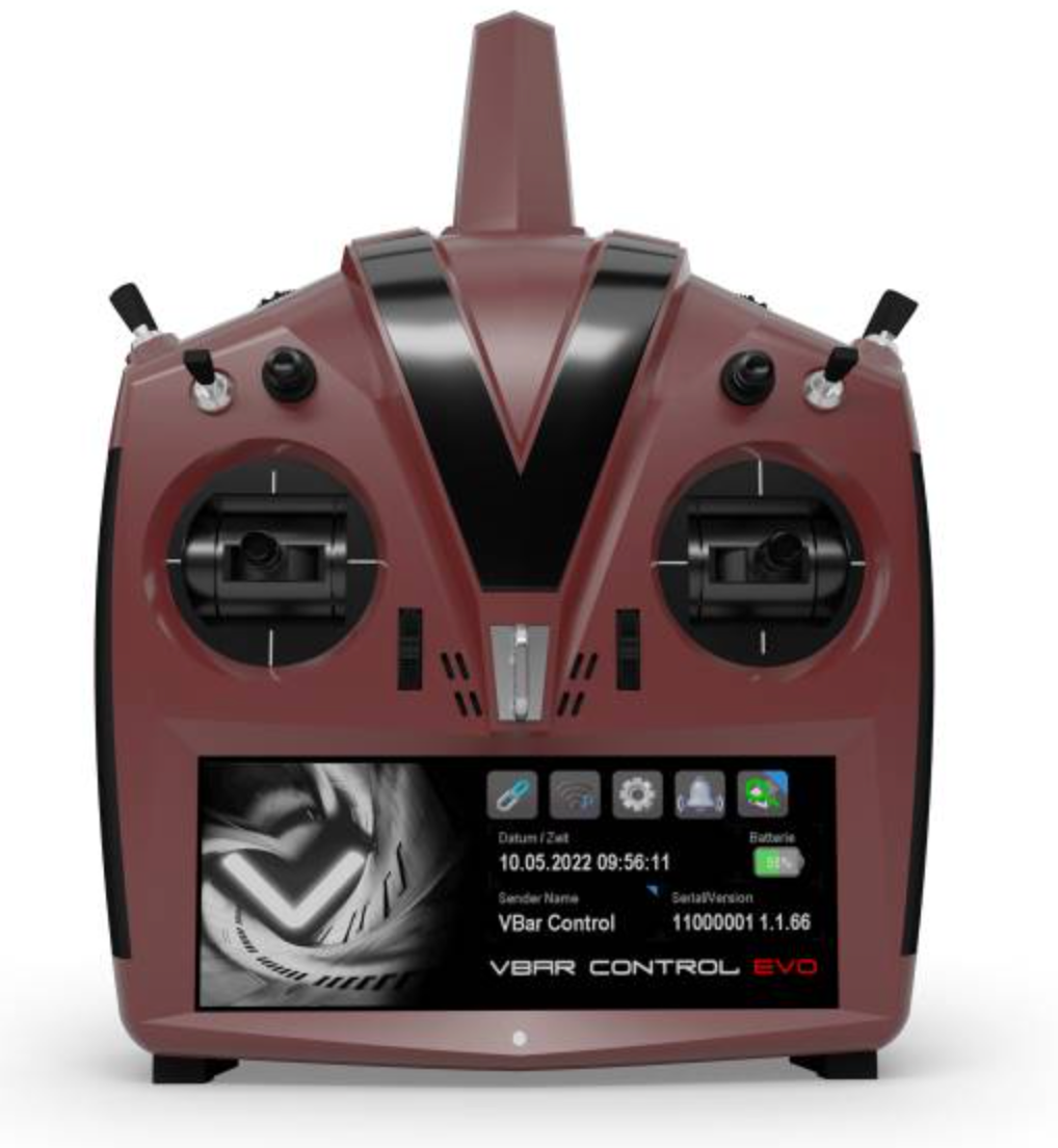 05624 VBar Control EVO+ Lava Red NEW: Fully digital gimbals