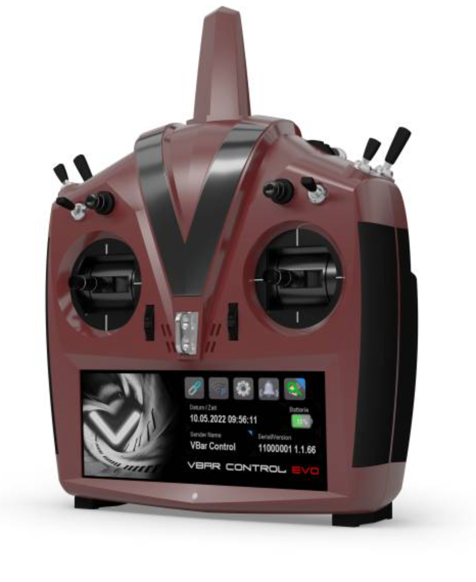 05624 VBar Control EVO+ Lava Red NEW: Fully digital gimbals