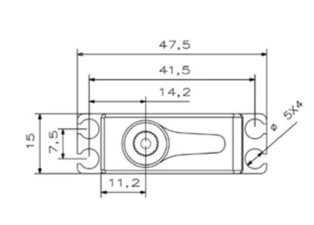 KST X15-755X Tail Servo for Helicopters 325-425 mm