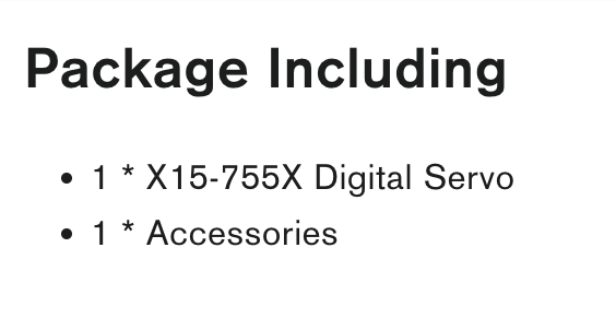 KST X15-755X Tail Servo for Helicopters 325-425 mm