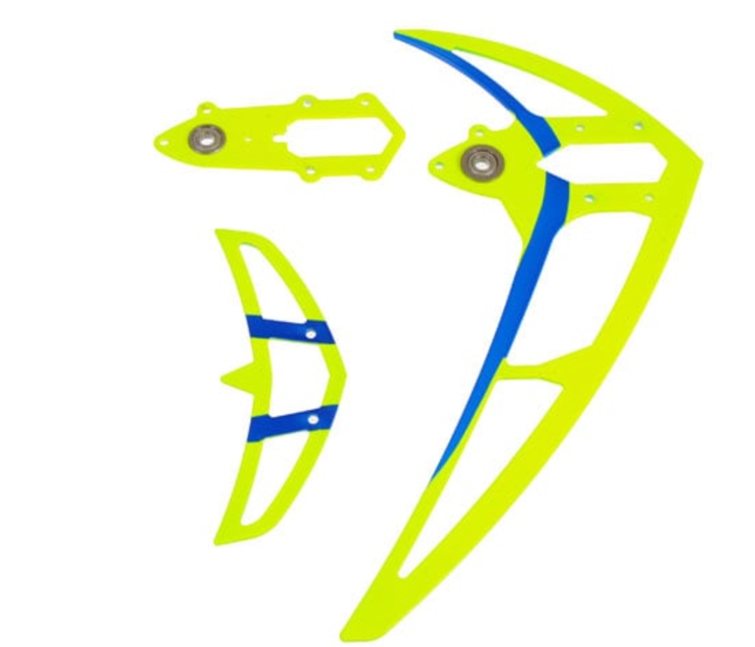 4648 Fin set neon yellow, LOGO 500/550/600/690