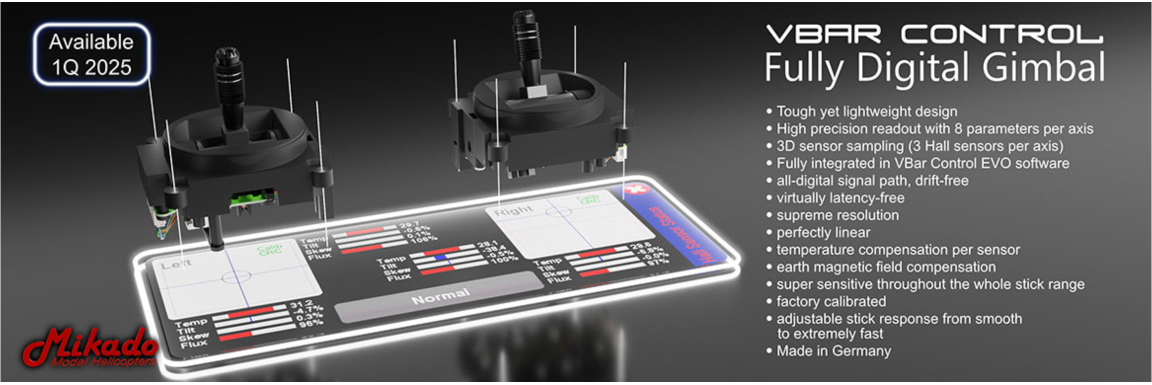 05614 VBar Control EVO+ Midnight Black NEW: Fully digital gimbal