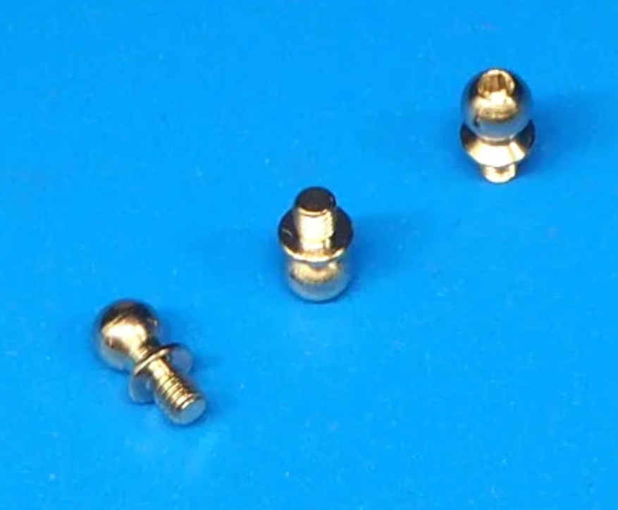 0107 m3 x 6 Threaded Steel Ball - Pack of 3