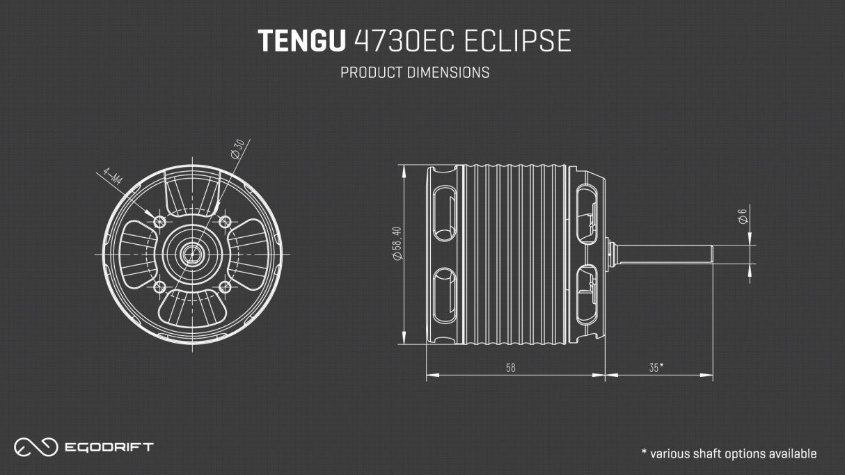 11975 TENGU 4726EC ECLIPSE ( 6 X 35) Shaft