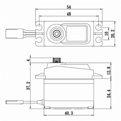 SAVSA1258TGP Savox Standard Size Coreless Digital Servo