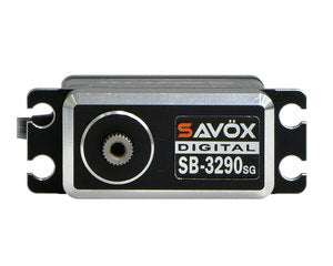 SAVSB3290SG-BE High Torque, High Voltage Brushless Servo, Black, 0.11sec/1041.6 oz/in @ 8.4V
