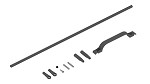 04237 CARBON CONTROL ROD FOR TAIL LOGO 500 SE