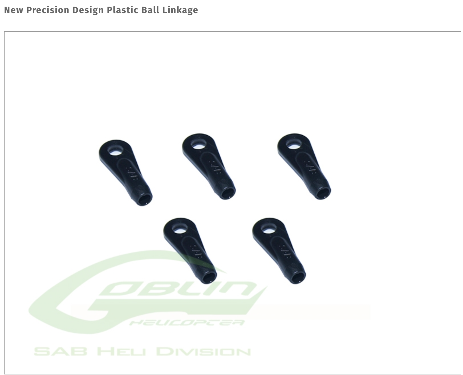 H0402-S New Precision Design Plastic Ball Linkage