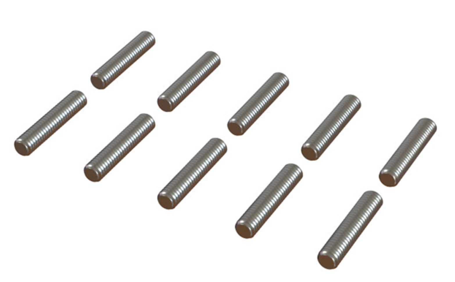 OSP-1012 - Threaded Rod M2x10, 10Pcs