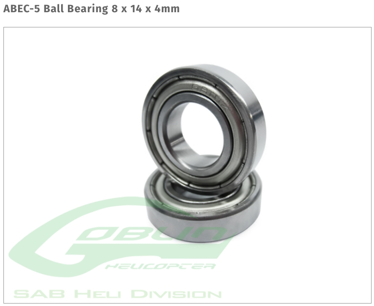 ABEC-5 Ball Bearing 8 x 14 x 4mm
