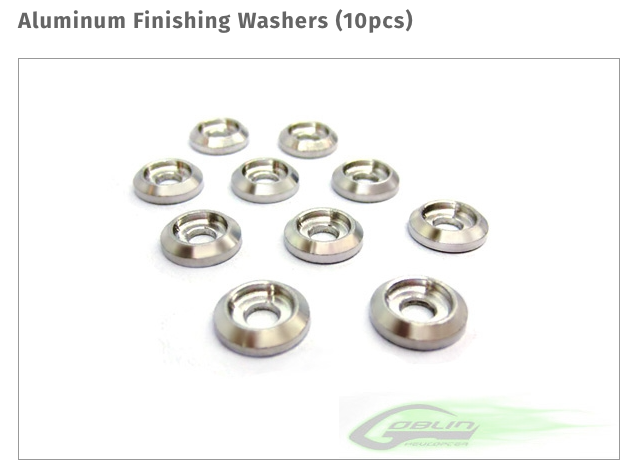 Aluminum Finishing Washers (10pcs)