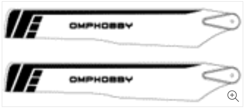 OSHM2127 - 175mm Main Blades for OMP M2 Explore and M2 V2 Helicopters