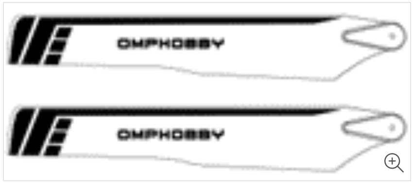 OSHM2127  - 175mm Main Blades for OMP M2 Explore and M2 V2 Helicopters