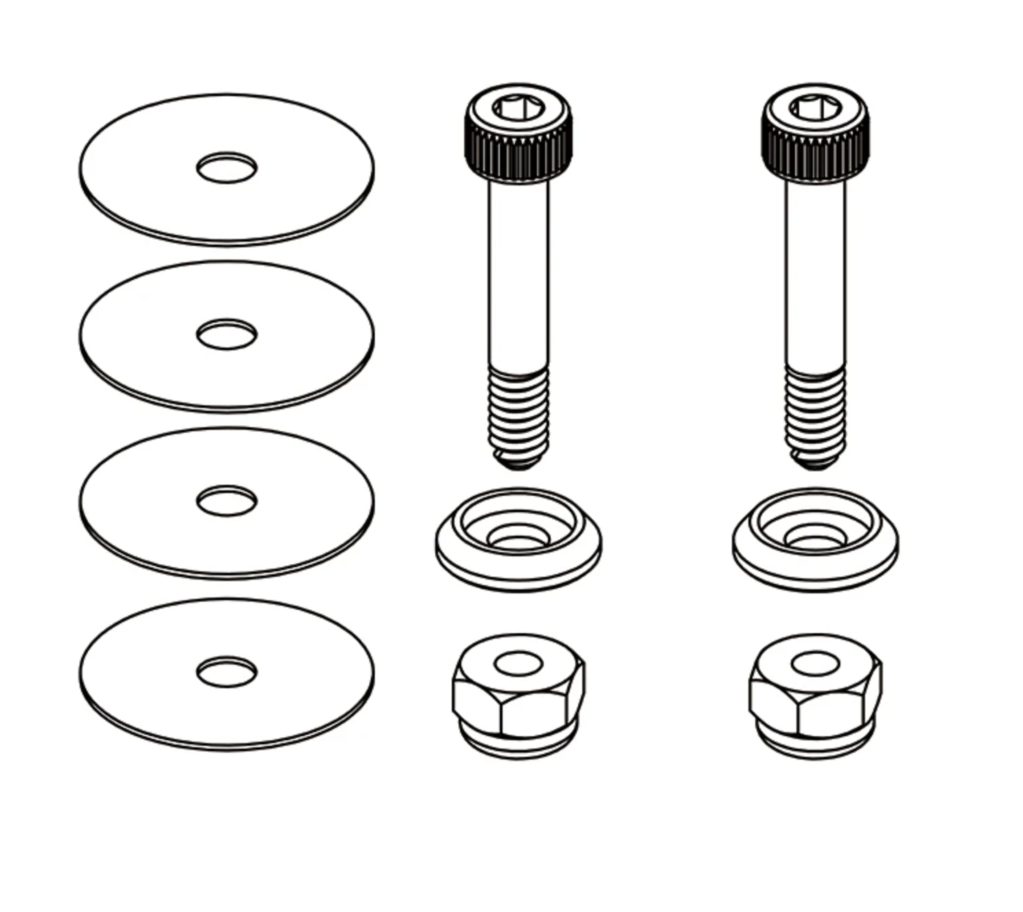 OMPHOBBY M2 3D Helicopter Main rotor holder screw group (1set) OSHM2004