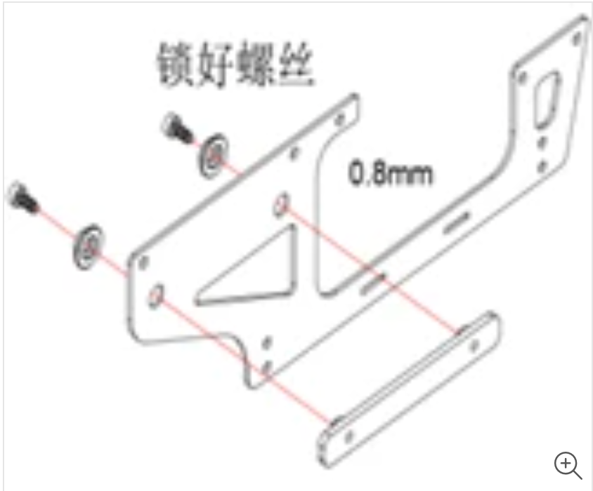 Fuselage lower Right Carbon Fiber Board set for OMP M2 Explore Version OSHM2088