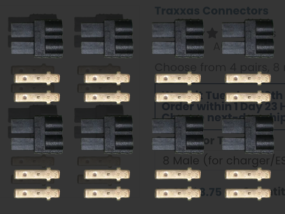Traxxas Connectors 8 Male