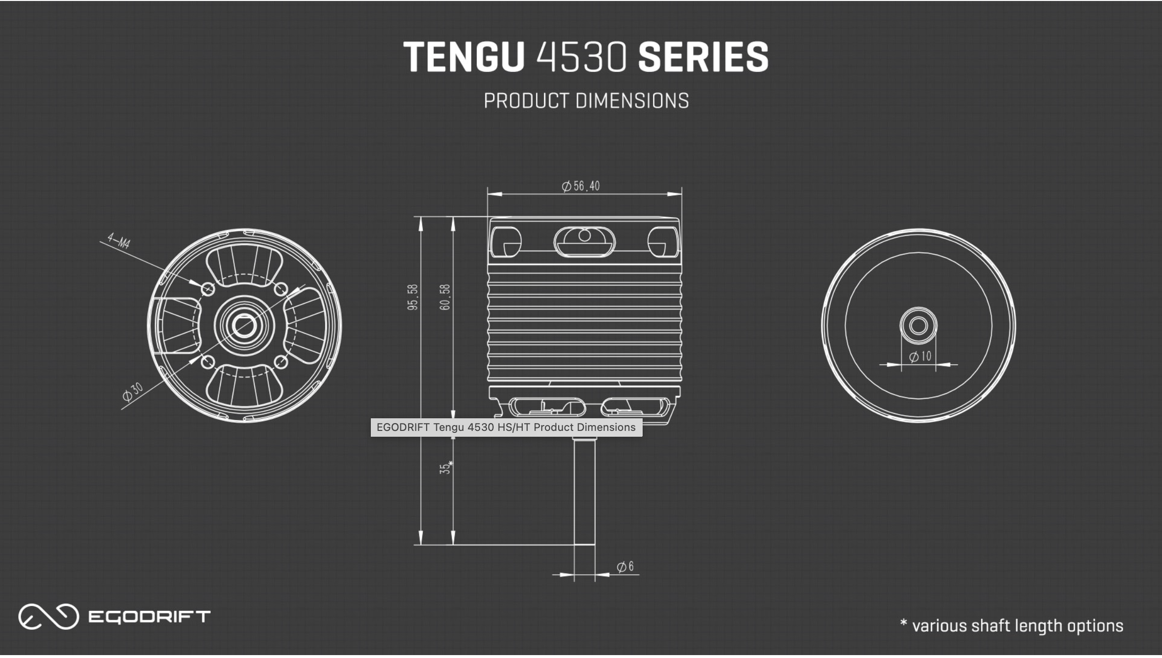 11717 TENGU 4530HS / 470KV (12-14S) (6X35)