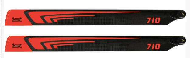 1st Main Blades CFK 710mm FBL (Orange)