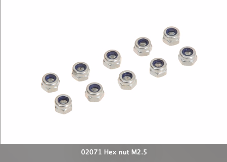 2071 Hex nut M2.5