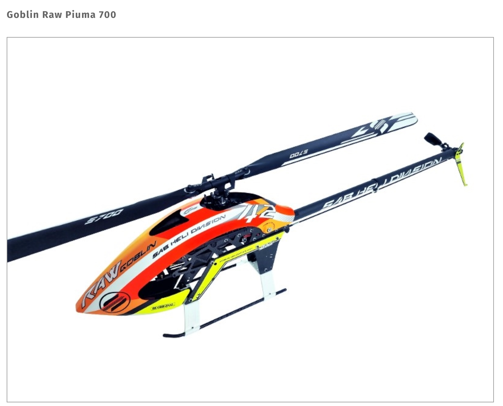 Goblin Raw Piuma 700