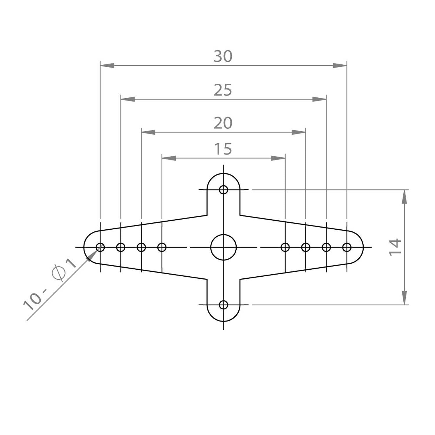 DS95/6125 Reinforced Middle Horn Set