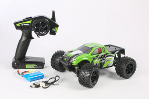 R18MT Monster Truck RTR, 1/18 Scale, Brushed, w/ a Battery, and Charger