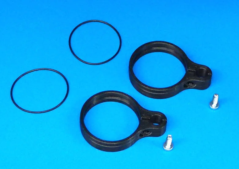 136-445 T/R Control Rod Guides Black IC - Pack of 2