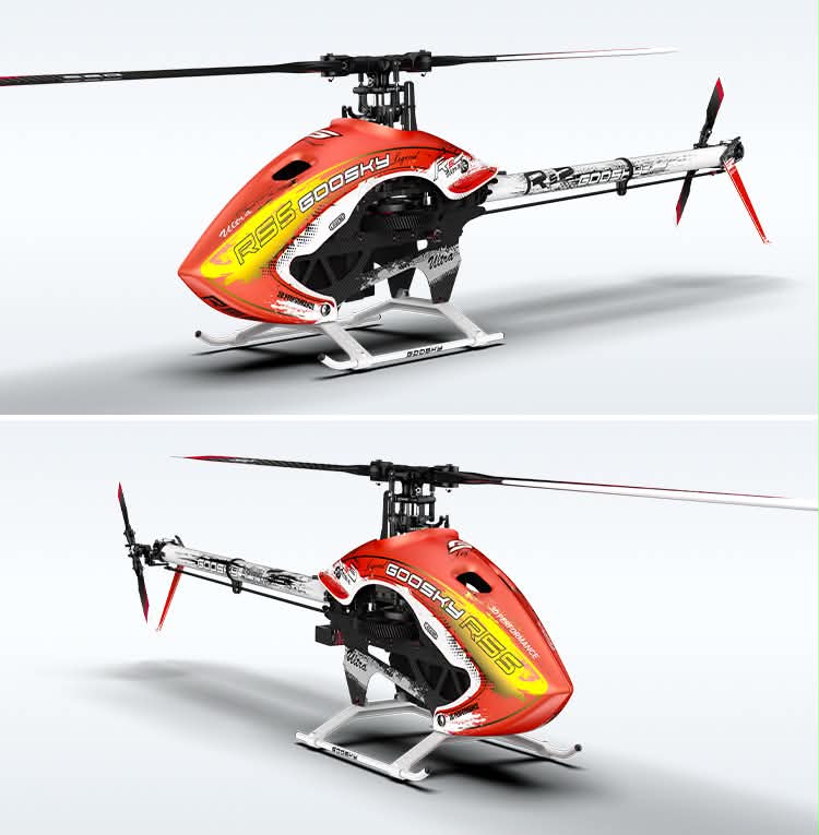 Pre-Orders Now Open Goosky Legend RS5 ULTRA Helicopter Kit - Danxia Orange / Without Blades