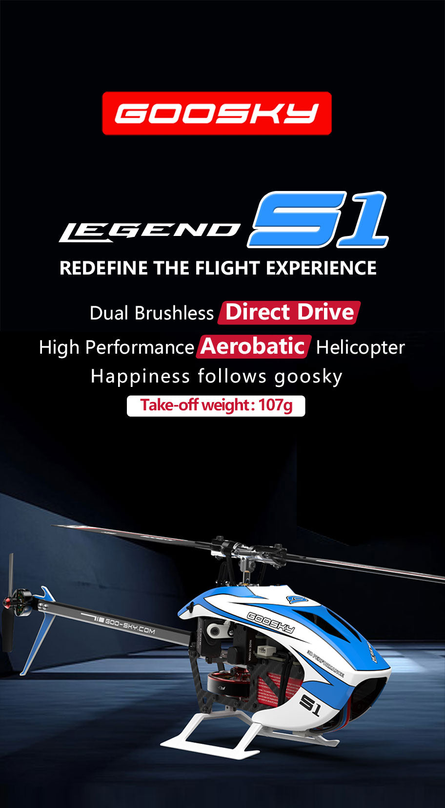 New S1 Heli is now available! Pre-Order BNF