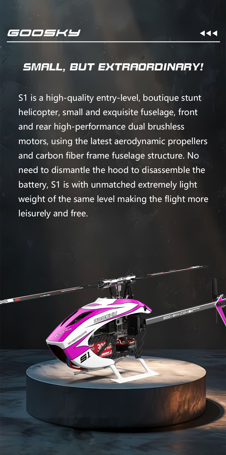 New S1 Heli is now available! Pre-Order BNF