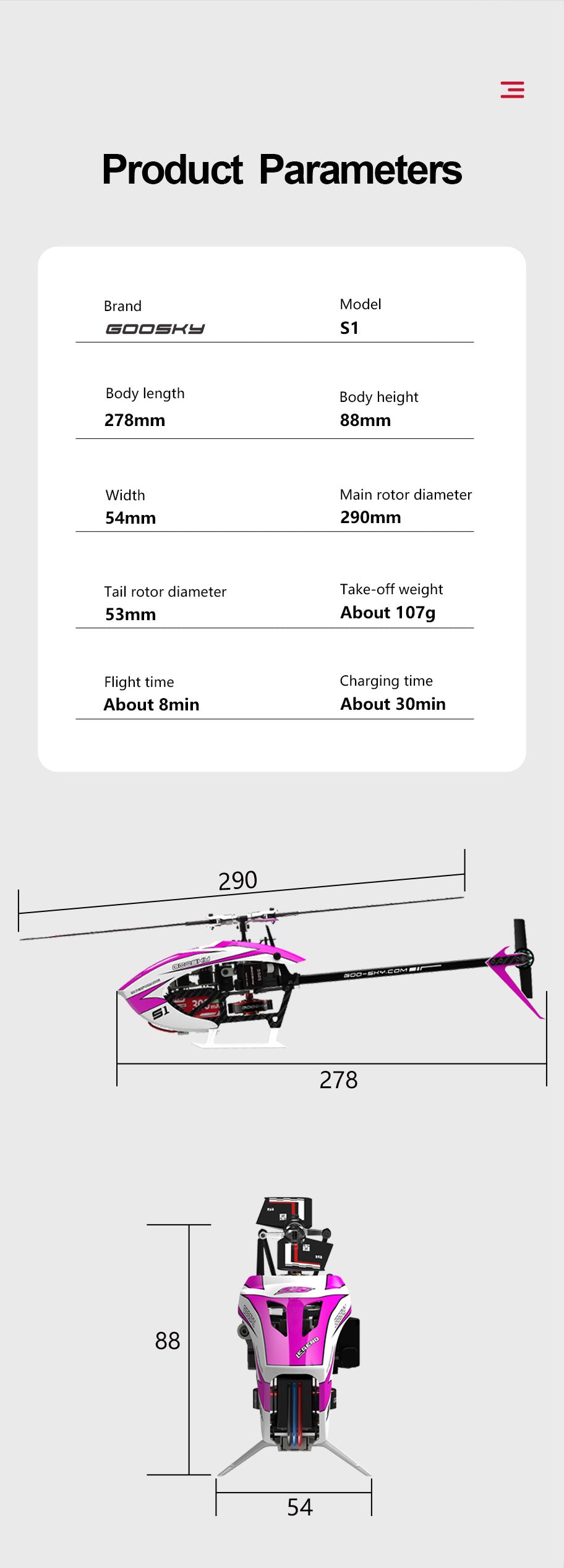 New S1 Heli is now available! Pre-Order BNF