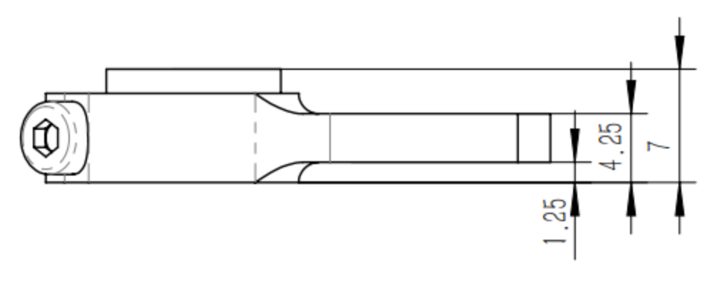 Aluminum Standard Servo Arm 25T 6mm