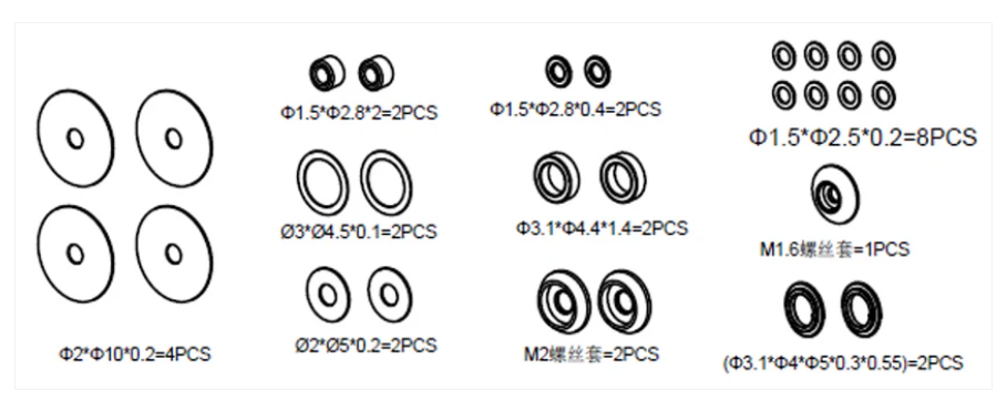 GT000053  Goosky S2 Gasket Set