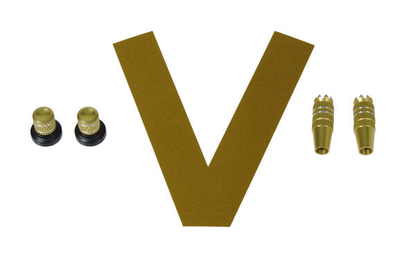 5375 Stick/Knob-Set metallic gold