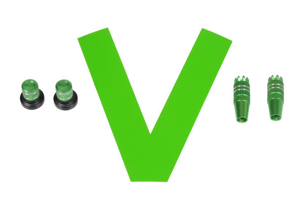 5674 Stick/Knob-Set metallic green, M4