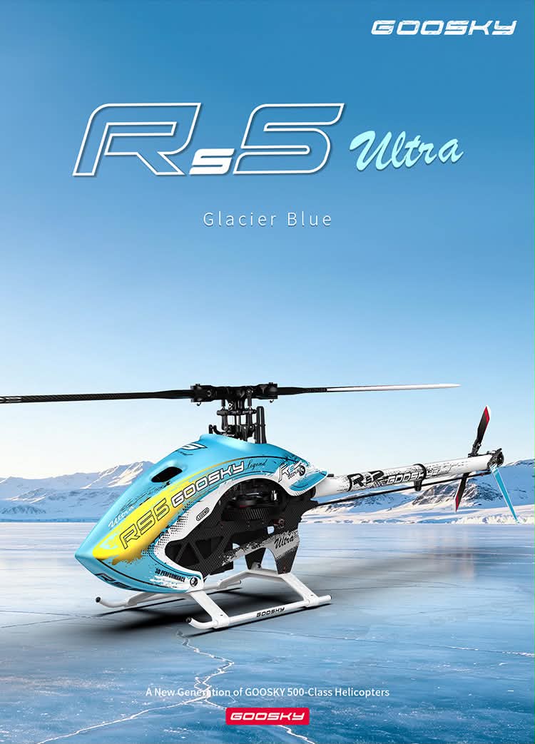 Pre-Orders Now Open Goosky Legend RS5 ULTRA Helicopter Kit - Danxia Orange / Without Blades
