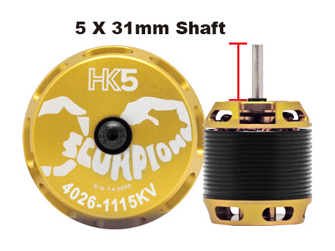 Scorpion HK5-4026-1115kv (5x31mm shaft)