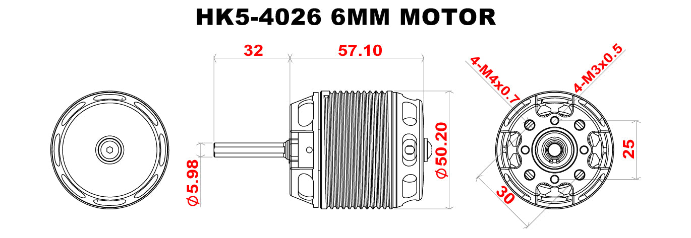 Scorpion HK5-4026-1115kv (6x32mm shaft)