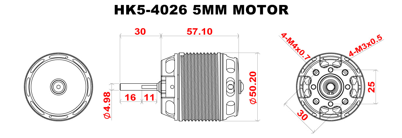 Scorpion HK5-4026-1115kv (5x31mm shaft)