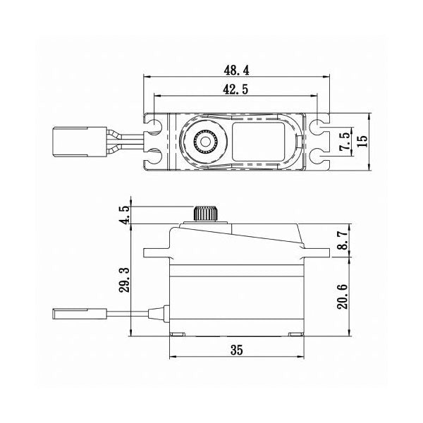 SAVSV1250MGP  High Voltage Micro Tail Servo w/Soft Start