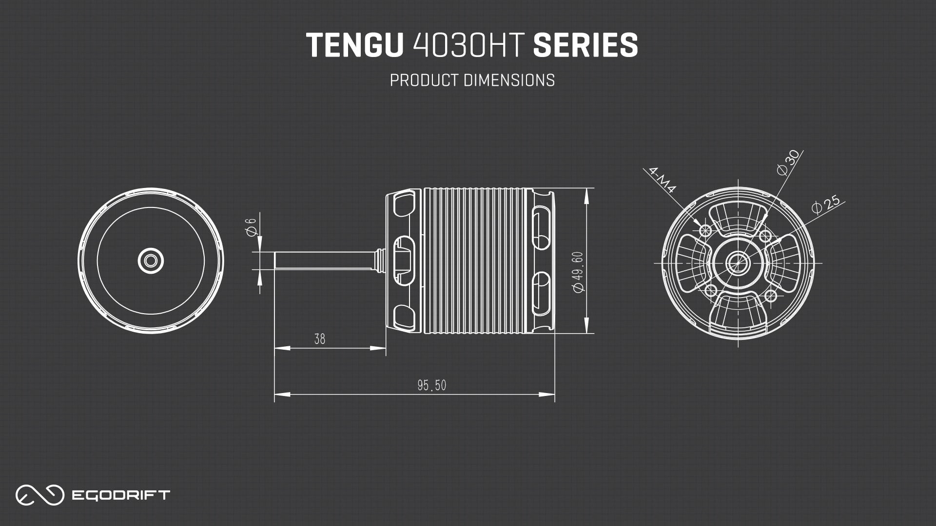 11916 BETA Tengu 4030HT / 960kV Motor (6x38)