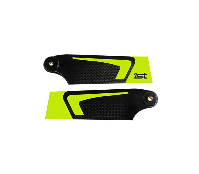 1st Tail Blades CFK 95mm (Yellow)