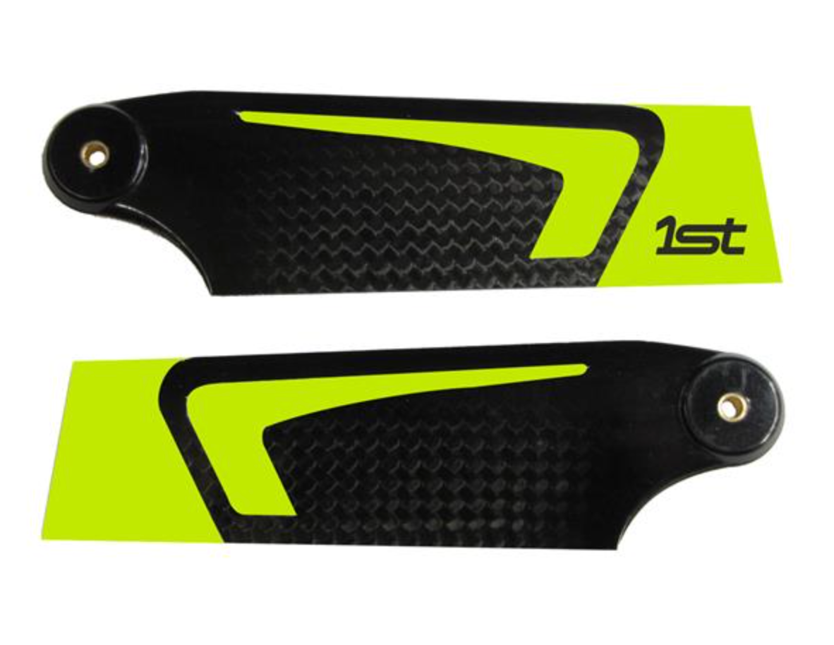 1st Tail Blades CFK 115mm (Yellow)