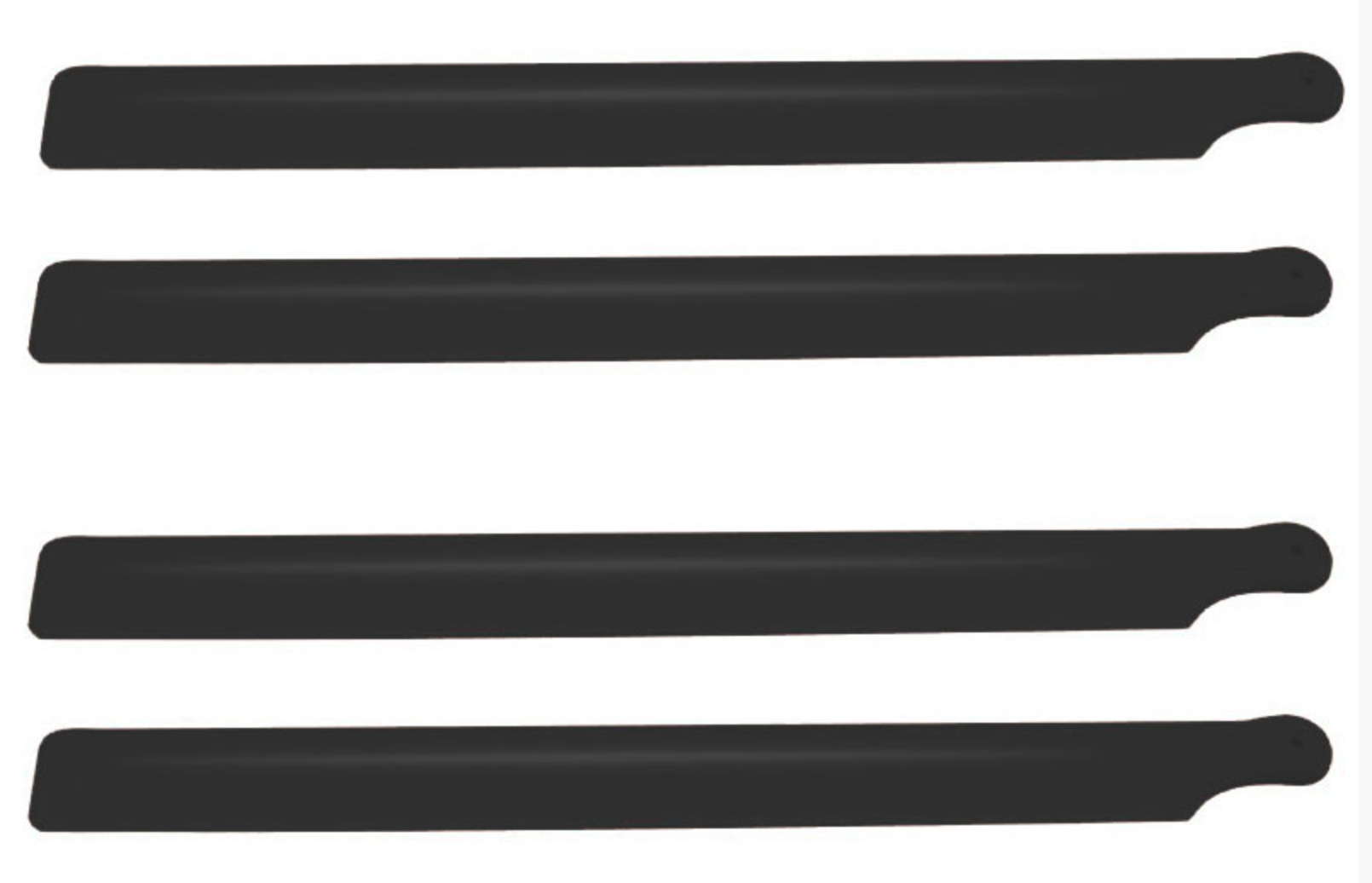 SP-OXY2-085 Carbon Plastic Main Blade 190 mm, 2 set, Black